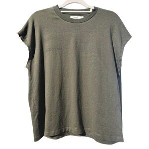 PANGAIA Organic Cotton T-Shirt Seaweed Fiber & PPRMINT Oil Technology Green Sz M